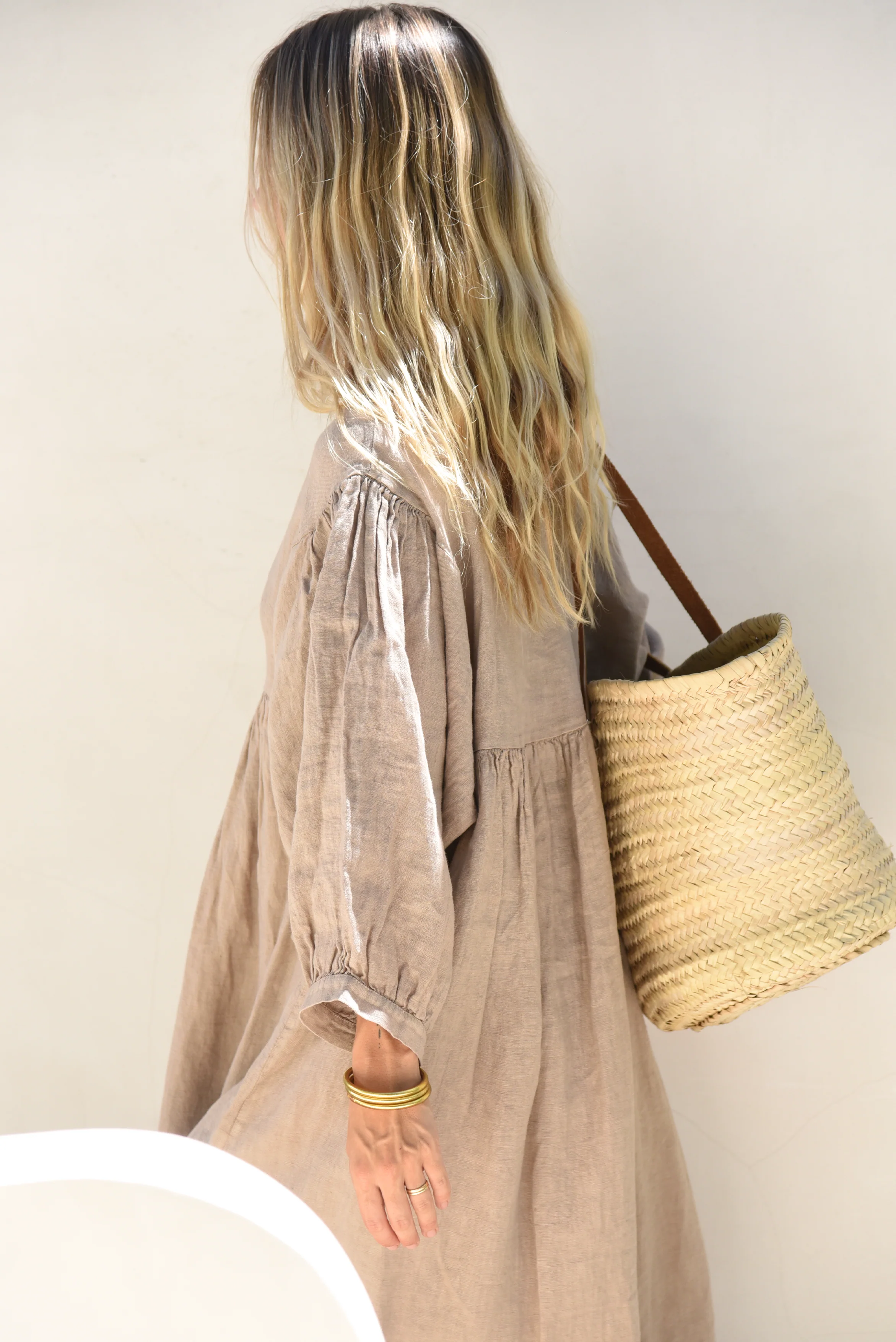 The Bonita Dress // Taupe - Image 8
