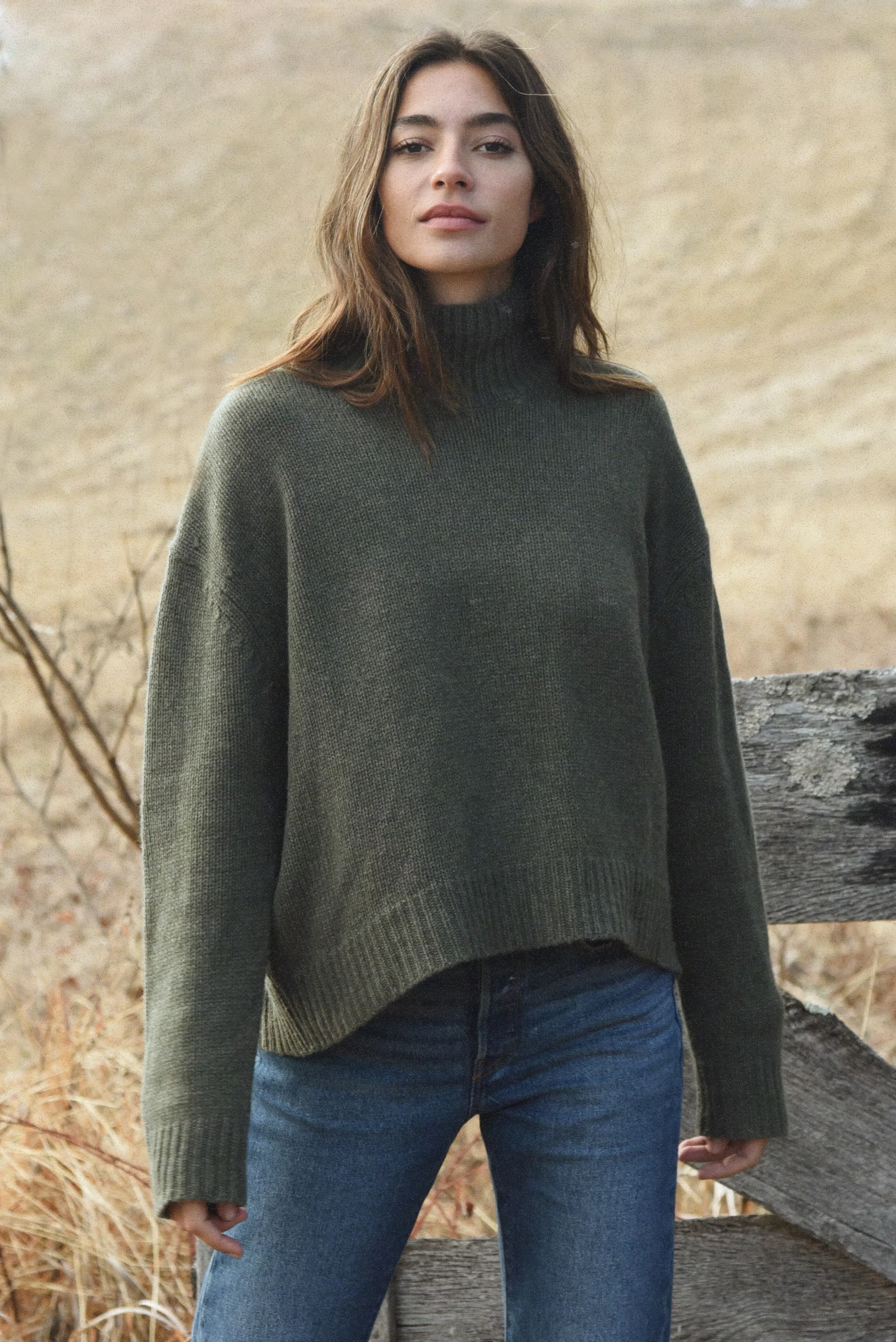 The Cashmere Carmel Sweater // Fern - Image 2