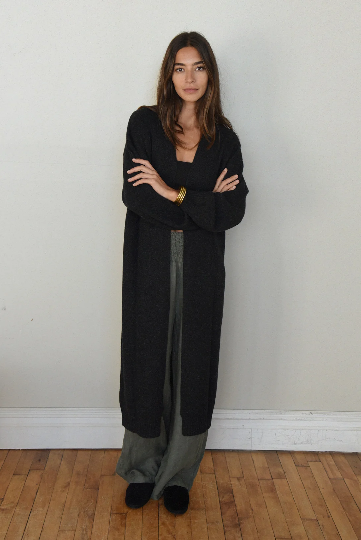 The Cashmere Marlow Long Cardigan // Ash - Image 5