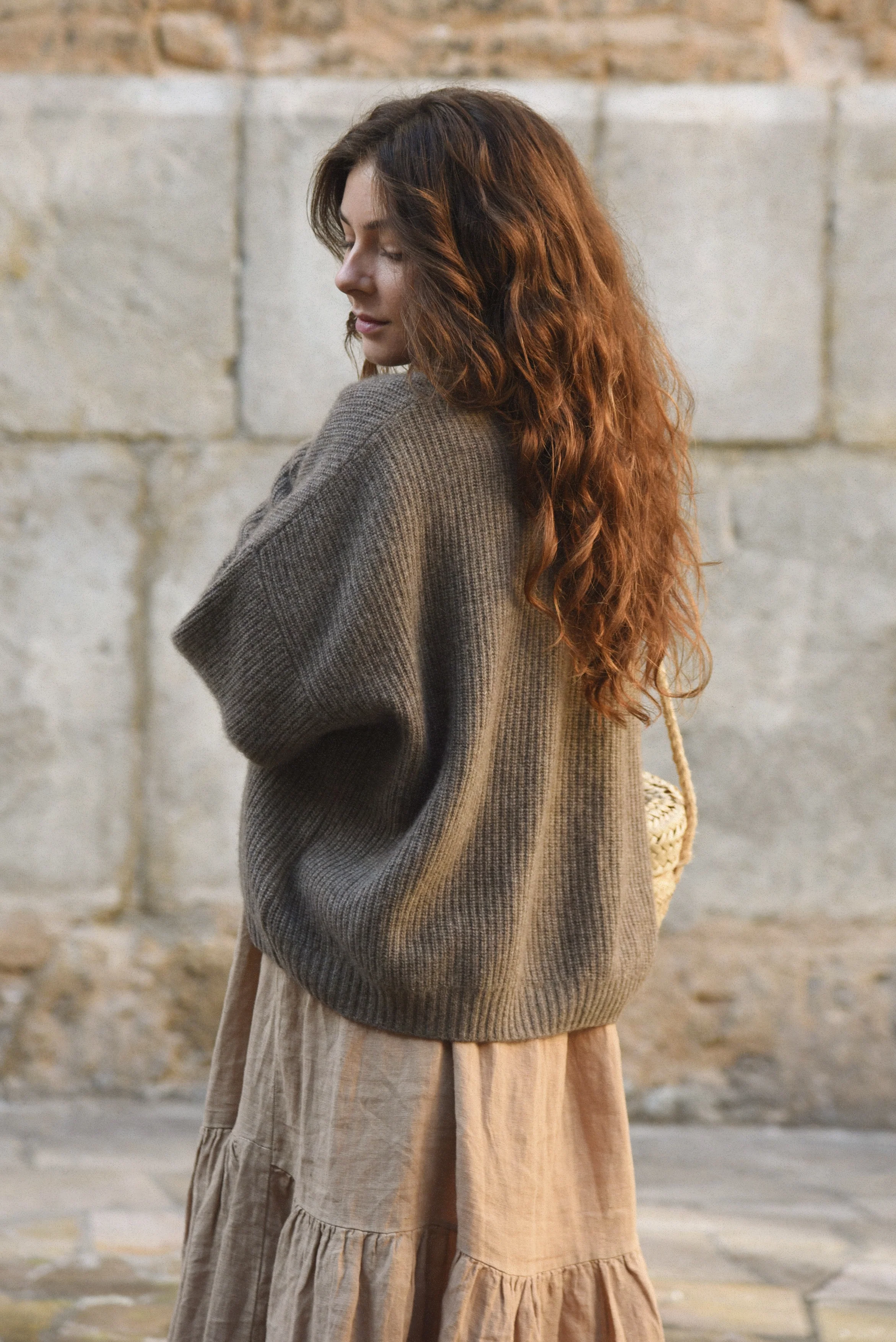 The Cashmere Muma Cardigan // Cafe - Image 2