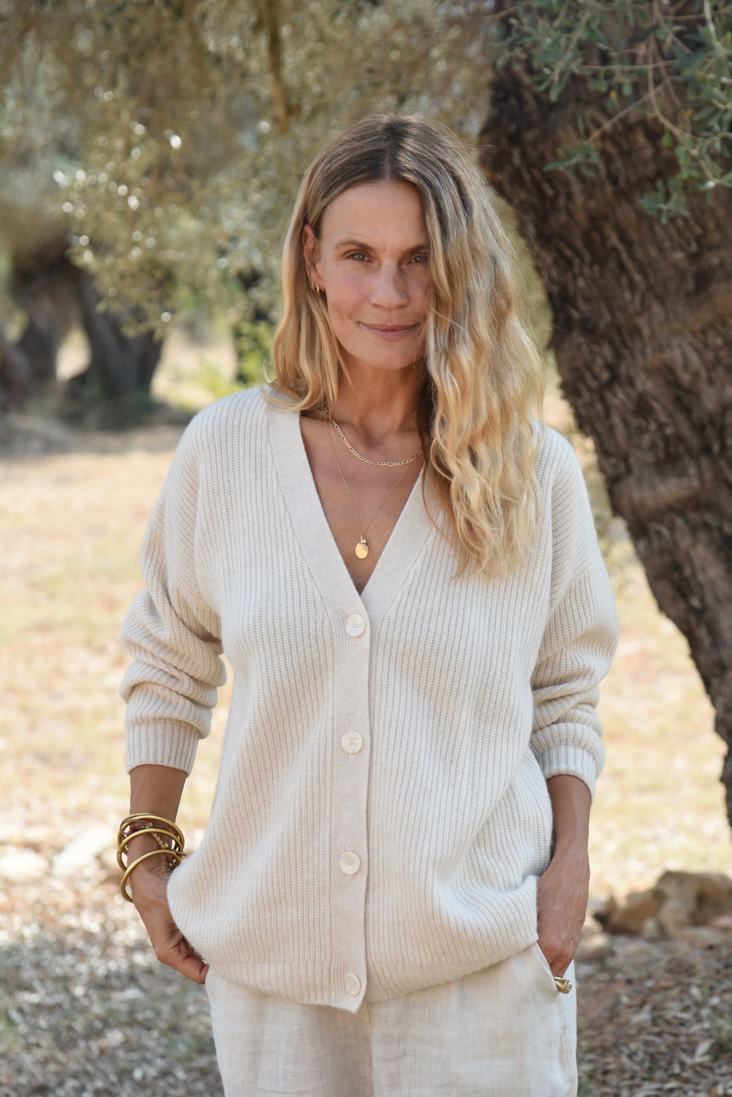 The Cashmere Muma Cardigan // Moon - Image 5