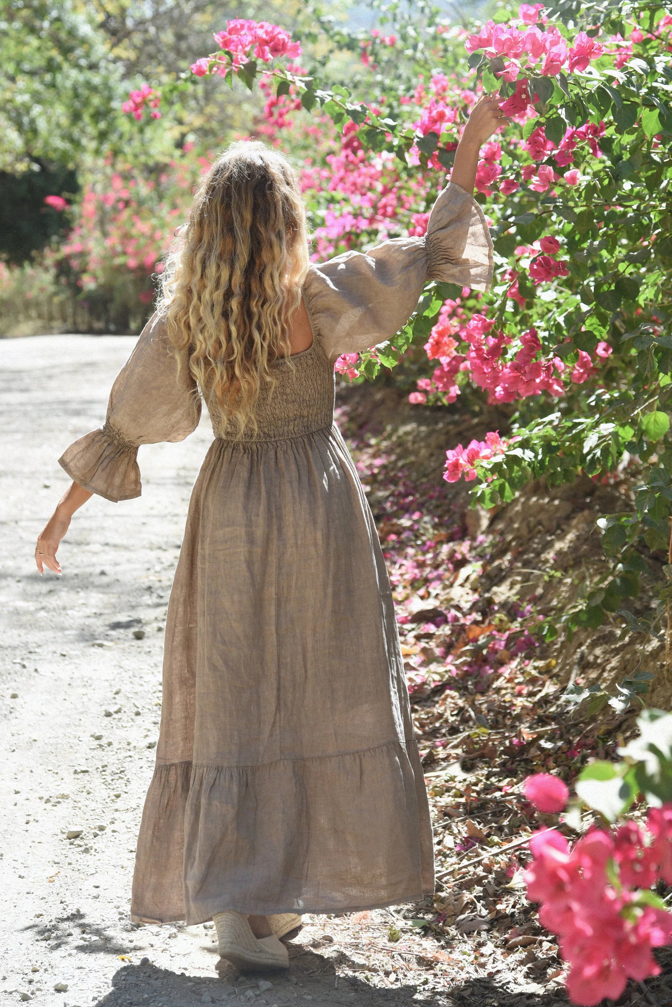 The Deia Dress // Taupe - Image 3