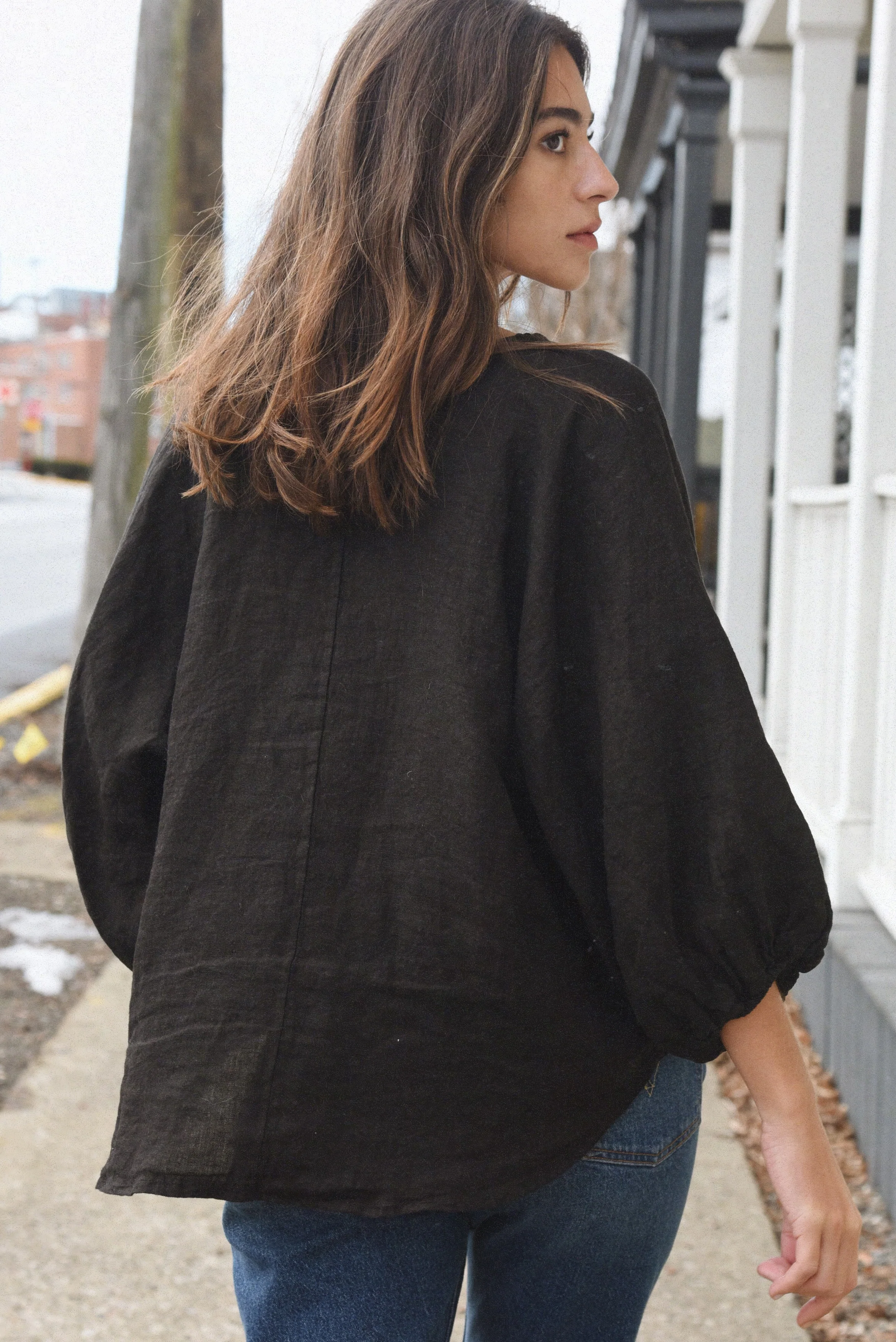The Lily Blouse // Noir - Image 3