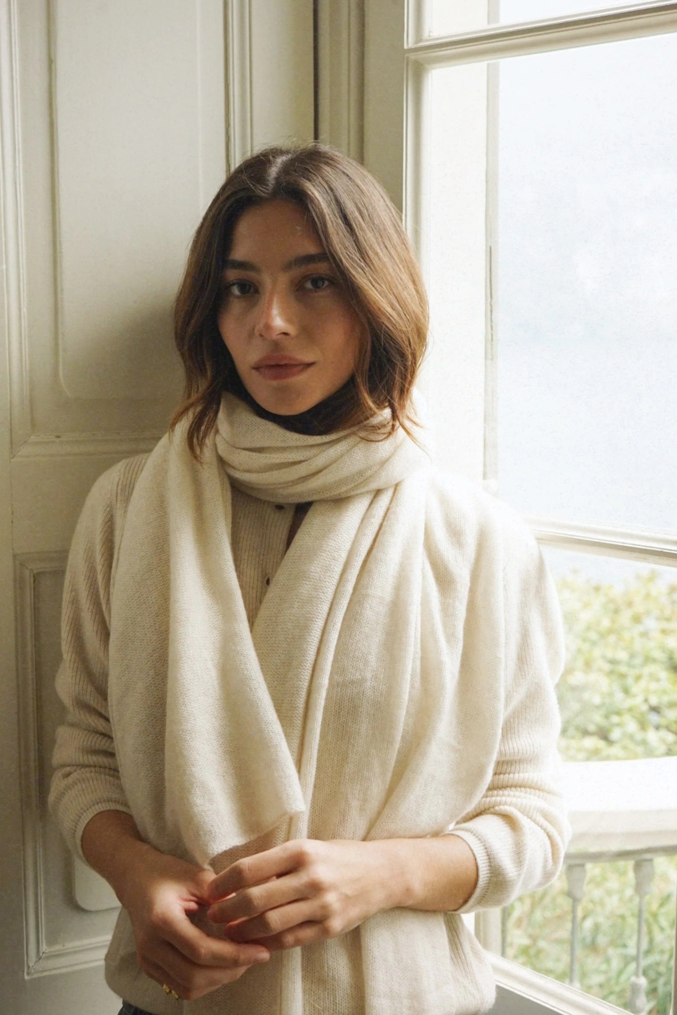 The Mathilda Cashmere Scarf // Moon - Image 3