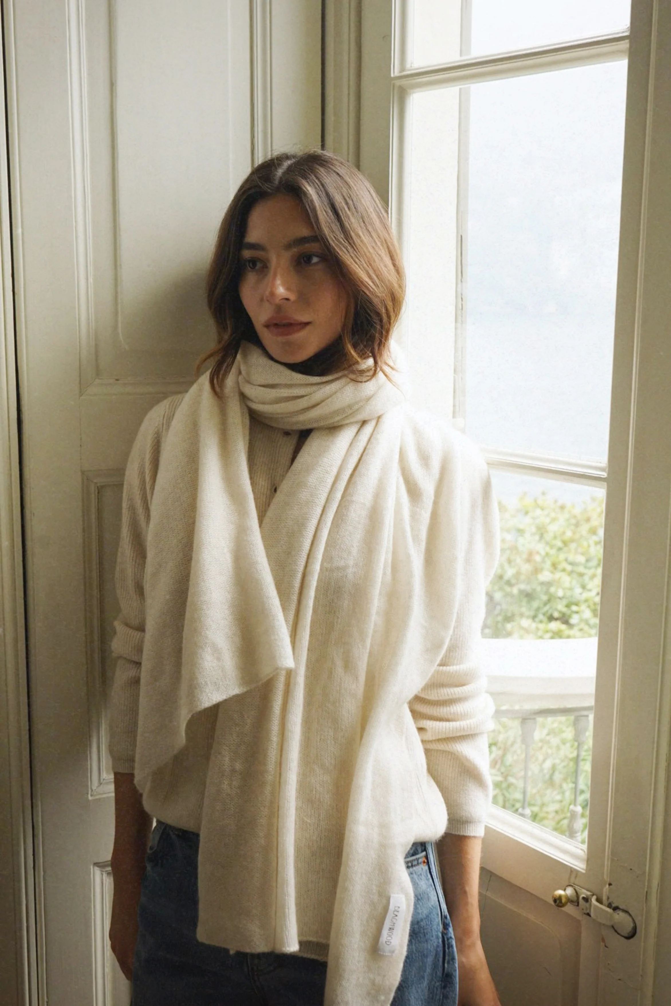 The Mathilda Cashmere Scarf // Moon - Image 4