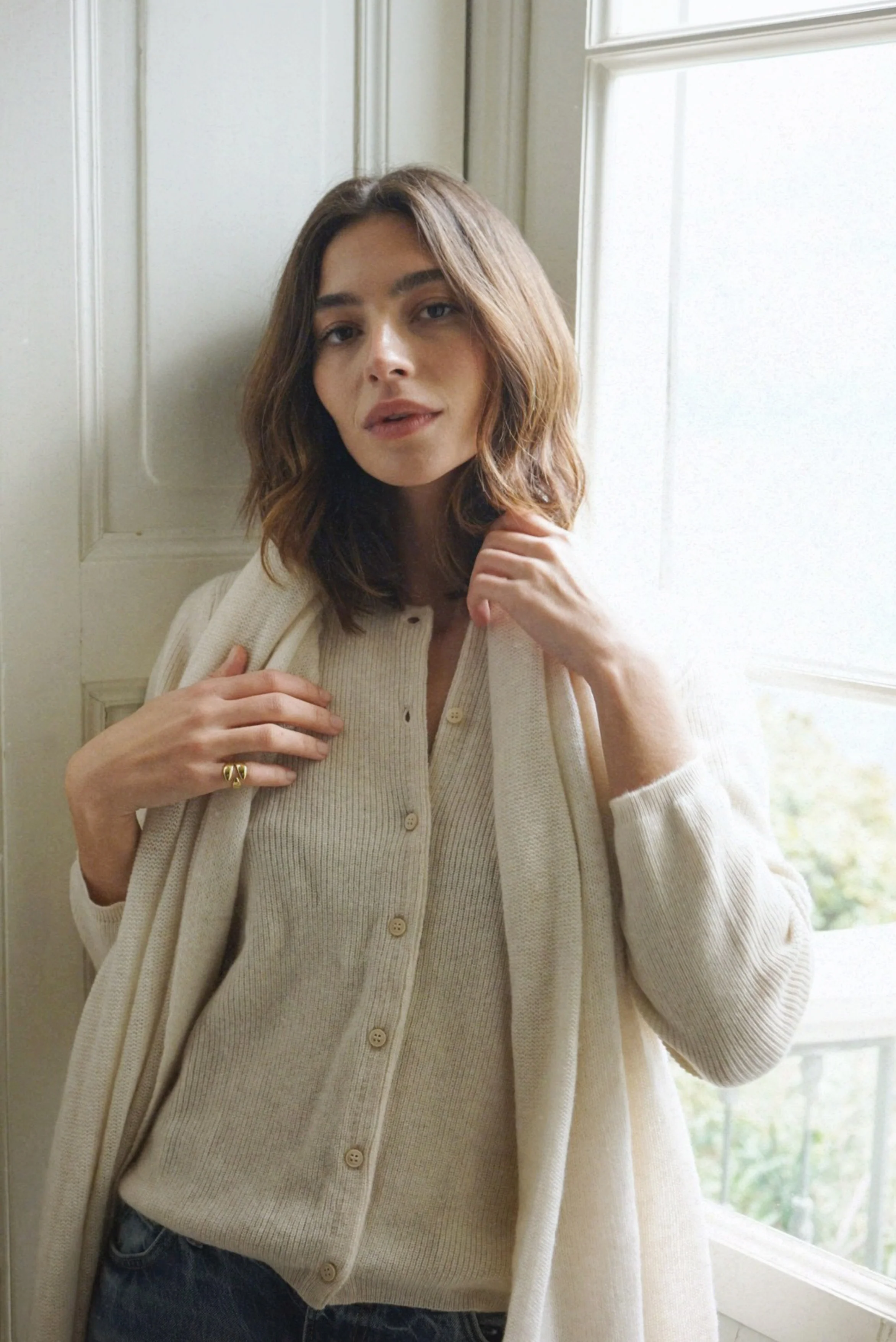 The Mathilda Cashmere Scarf // Moon - Image 5